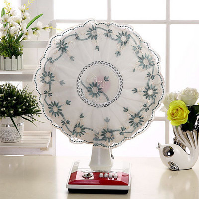Capac de praf pentru ventilator electric Tip de podea Articole din pânză de uz casnic Capac pentru ventilator electric Pachet complet Protecție pentru ventilator de tavan din dantelă circulară