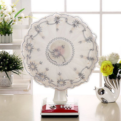 Capac de praf pentru ventilator electric Tip de podea Articole din pânză de uz casnic Capac pentru ventilator electric Pachet complet Protecție pentru ventilator de tavan din dantelă circulară