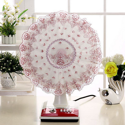 Capac de praf pentru ventilator electric Tip de podea Articole din pânză de uz casnic Capac pentru ventilator electric Pachet complet Protecție pentru ventilator de tavan din dantelă circulară