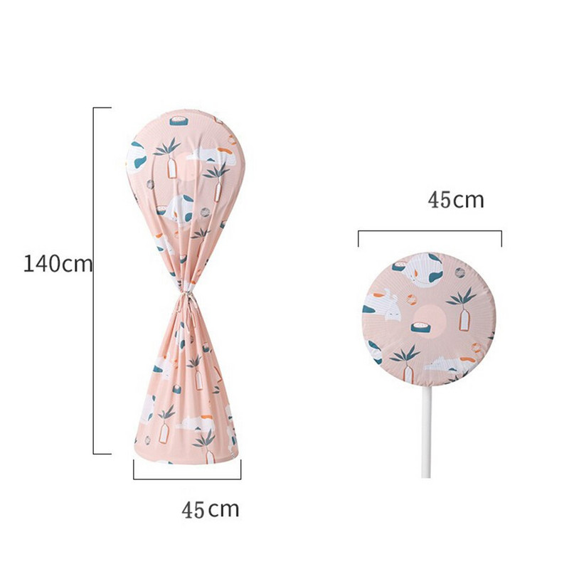 Kryt ventilátora, kryt ventilátora pre domácnosť, všestranný látkový okrúhly, stojaci trojrozmerný elektrický ventilátor