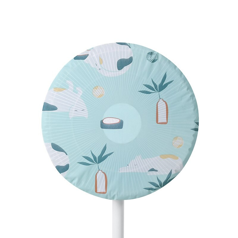 Kryt ventilátora, kryt ventilátora pre domácnosť, všestranný látkový okrúhly, stojaci trojrozmerný elektrický ventilátor