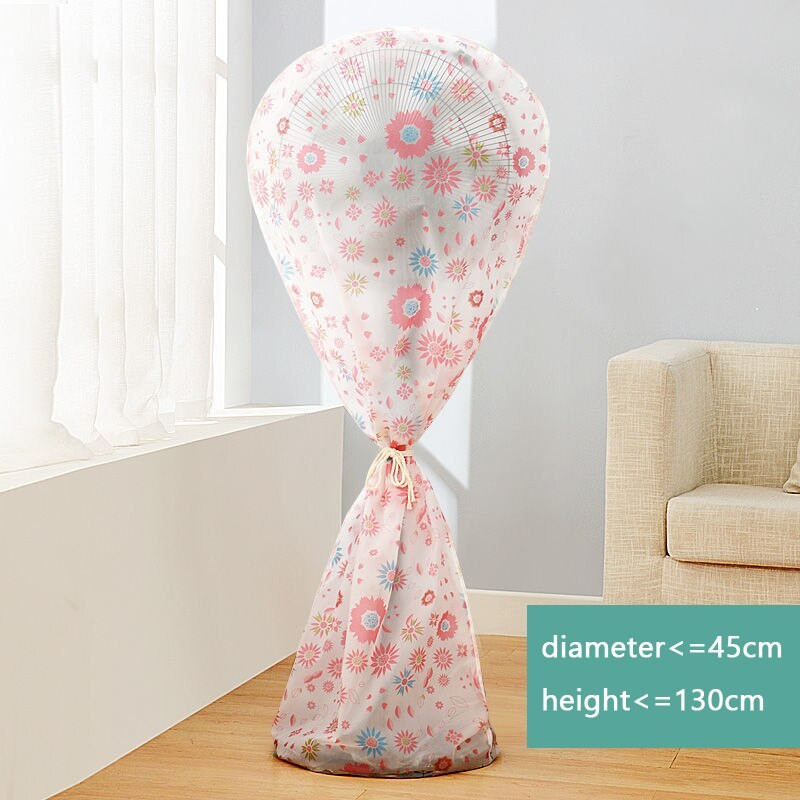 Kryt ventilátora Protiprachový kryt Kompletný balík Podlahový ventilátor Elektrický ventilátor Vertikálny úložný kryt Ochranný kryt podlahy Protiprachový kryt PEVC