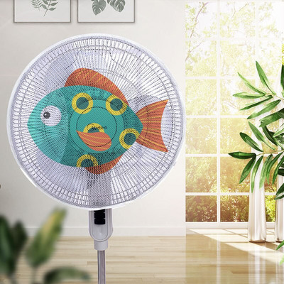 1 buc Capac de praf pentru ventilator electric Protector de siguranță pentru ventilator plasă rotundă de protecție pentru suport pentru degete geantă de depozitare antipraf Accesorii pentru casă