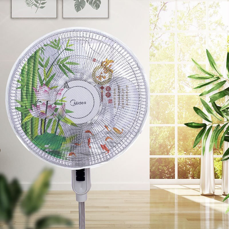 1 buc Capac de praf pentru ventilator electric Protector de siguranță pentru ventilator plasă rotundă de protecție pentru suport pentru degete geantă de depozitare antipraf Accesorii pentru casă