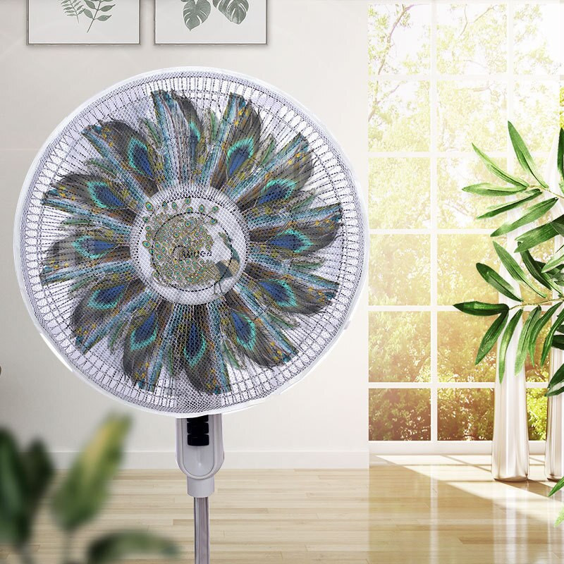 1 buc Capac de praf pentru ventilator electric Protector de siguranță pentru ventilator plasă rotundă de protecție pentru suport pentru degete geantă de depozitare antipraf Accesorii pentru casă