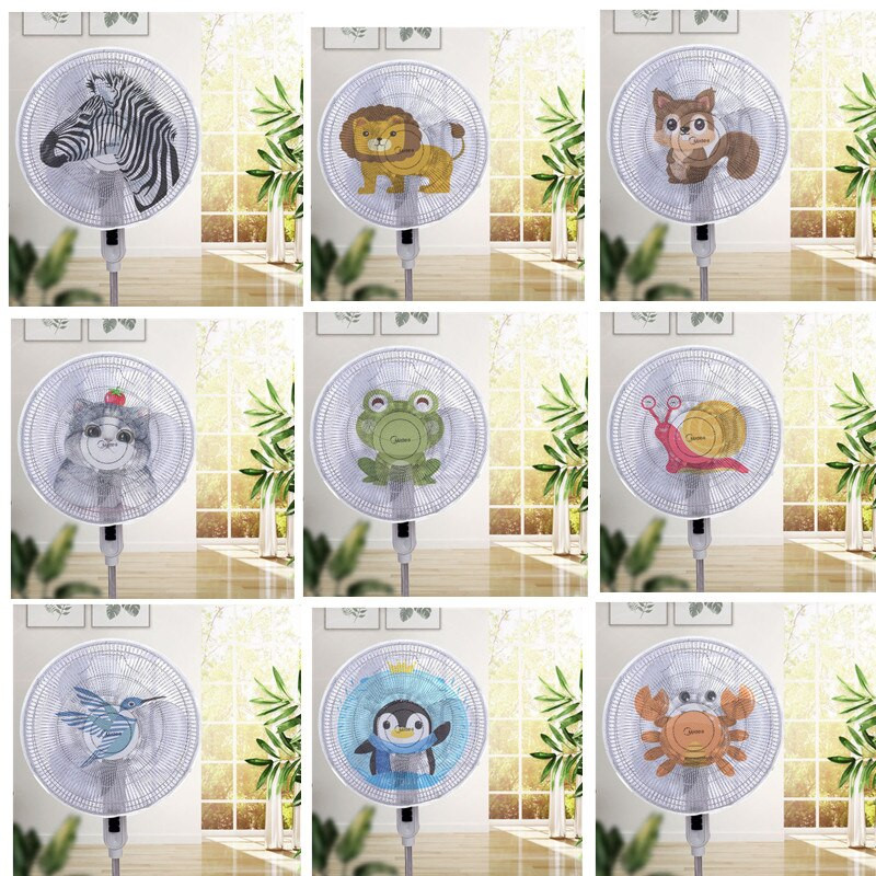 1 buc Capac de praf pentru ventilator electric Protector de siguranță pentru ventilator plasă rotundă de protecție pentru suport pentru degete geantă de depozitare antipraf Accesorii pentru casă