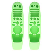 2X Προστατευτική θήκη σιλικόνης που πλένεται για Amazon LG AN-MR600 AN-MR650 AN-MR18BA AN-MR19BA Τηλεχειριστήριο φωτεινό πράσινο