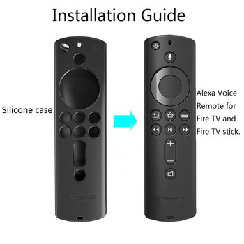 За 2-ро поколение Fire TV Stick Alexa Voice Remote Силиконов удароустойчив калъф Капак