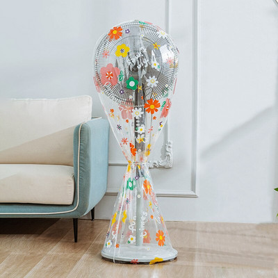 Jednoduchý kryt elektrického ventilátora pre domácnosť, stolný, podlahový, univerzálny, vodotesný, priehľadný, umývateľný, PEVA