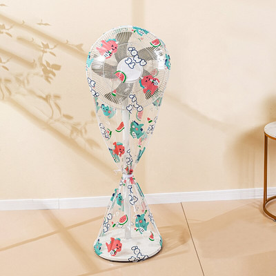 Jednoduchý kryt elektrického ventilátora pre domácnosť, stolný, podlahový, univerzálny, vodotesný, priehľadný, umývateľný, PEVA