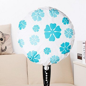 Animacinio filmo sutirštintas EVA spausdinimas Dulkėms atsparus grindų ventiliatoriaus dangtelis Namų ūkis, paprastas ir šviežio rašto elektrinis ventiliatoriaus dangtelis vasarą