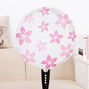 Animacinio filmo sutirštintas EVA spausdinimas Dulkėms atsparus grindų ventiliatoriaus dangtelis Namų ūkis, paprastas ir šviežio rašto elektrinis ventiliatoriaus dangtelis vasarą