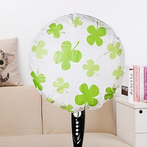 Animacinio filmo sutirštintas EVA spausdinimas Dulkėms atsparus grindų ventiliatoriaus dangtelis Namų ūkis, paprastas ir šviežio rašto elektrinis ventiliatoriaus dangtelis vasarą