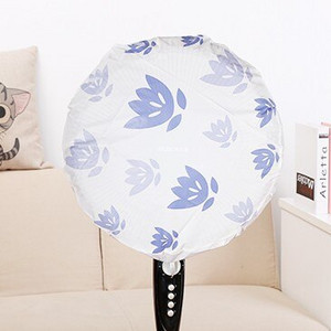 Animacinio filmo sutirštintas EVA spausdinimas Dulkėms atsparus grindų ventiliatoriaus dangtelis Namų ūkis, paprastas ir šviežio rašto elektrinis ventiliatoriaus dangtelis vasarą