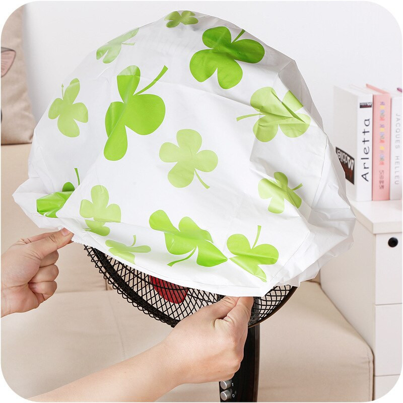 Animacinio filmo sutirštintas EVA spausdinimas Dulkėms atsparus grindų ventiliatoriaus dangtelis Namų ūkis, paprastas ir šviežio rašto elektrinis ventiliatoriaus dangtelis vasarą