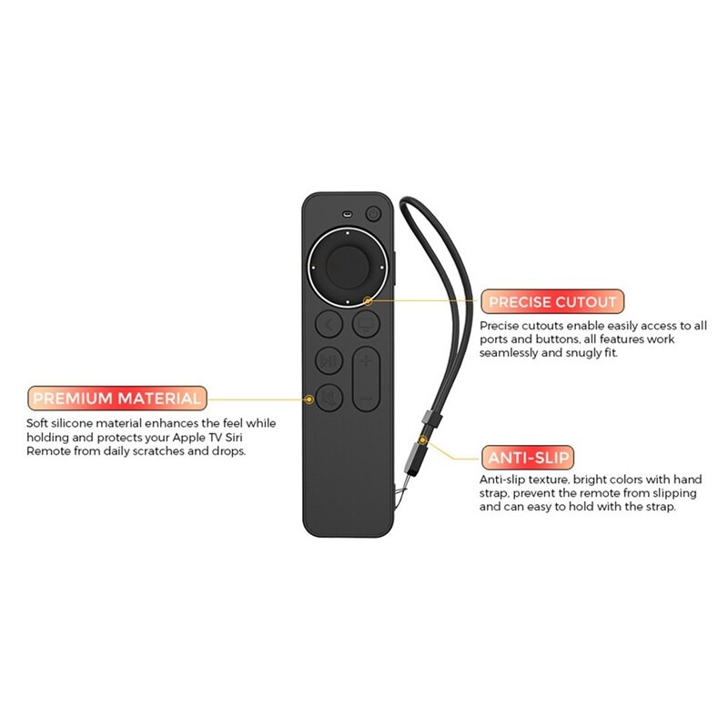 Prachotesný kryt diaľkového ovládača, ochranné puzdro pre domáce úložisko pre Apple TV, puzdro na diaľkový ovládač Siri 2021