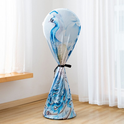 Kryty na ventilátory na podlahu, elektrický prach, domácnosť, okrúhly elastický univerzálny kryt na prach s kreslenými motívmi