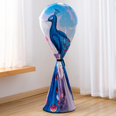 Kryty na ventilátory na podlahu, elektrický prach, domácnosť, okrúhly elastický univerzálny kryt na prach s kreslenými motívmi