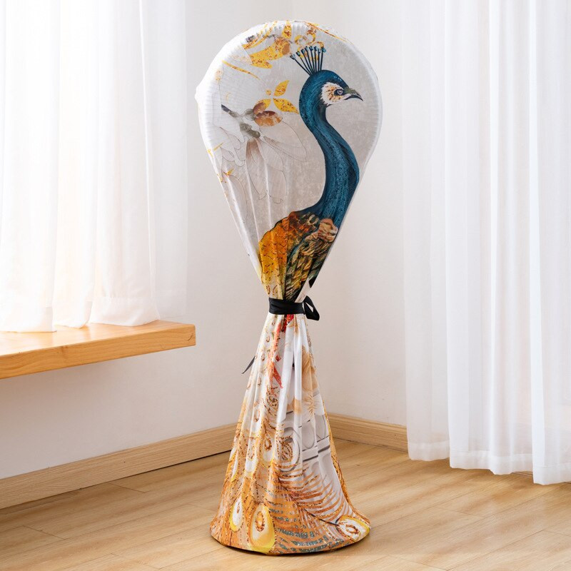 Kryty na ventilátory na podlahu, elektrický prach, domácnosť, okrúhly elastický univerzálny kryt na prach s kreslenými motívmi