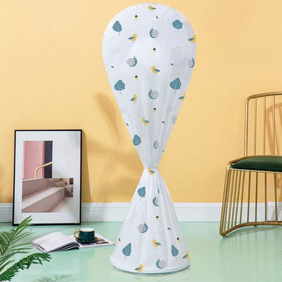 Hrubý vodotesný kryt elektrického ventilátora v kreslenom štýle, stojaci elektrický ventilátor, kryt proti prachu, univerzálny ochranný kryt elektrického ventilátora