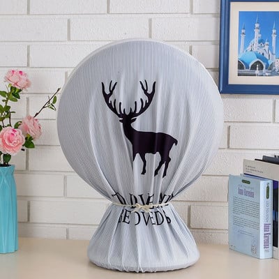 Paprastas ir madingas spausdinimo ventiliatoriaus dangtelis Elektrinis šildymo ventiliatoriaus dangtelis raištelio dizainas Elastingas elastingas rankovės galvutės dangtelis nuo dulkių