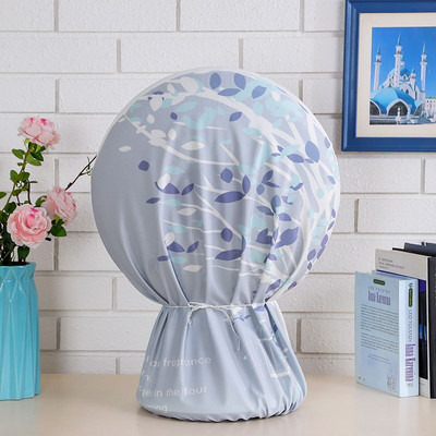 Paprastas ir madingas spausdinimo ventiliatoriaus dangtelis Elektrinis šildymo ventiliatoriaus dangtelis raištelio dizainas Elastingas elastingas rankovės galvutės dangtelis nuo dulkių