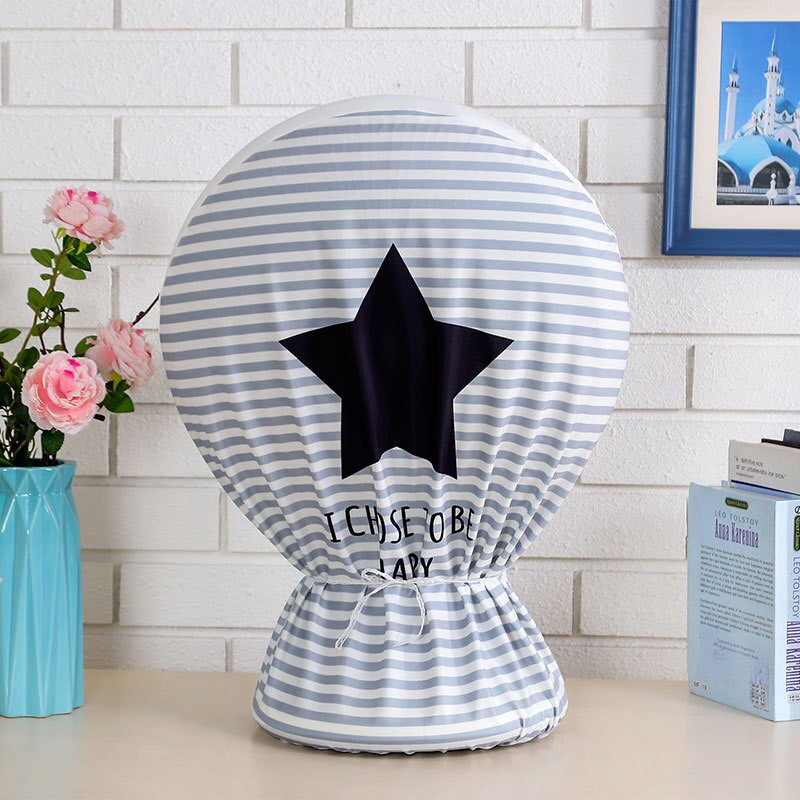 Paprastas ir madingas spausdinimo ventiliatoriaus dangtelis Elektrinis šildymo ventiliatoriaus dangtelis raištelio dizainas Elastingas elastingas rankovės galvutės dangtelis nuo dulkių