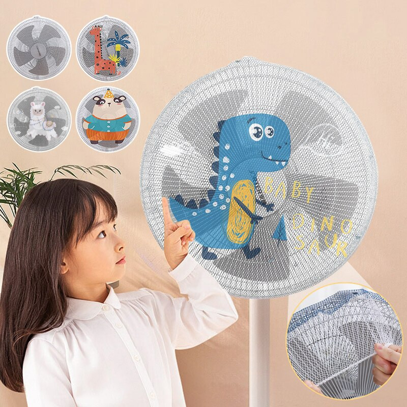 Univerzálny kreslený kryt ventilátora, detský kryt ventilátora, ochranná sieťka, detské elektrické ventilátory, chrániče prstov, bezpečnostná sieťka