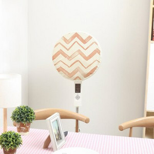 Okrúhly elastický látkový ventilátor Grey Elk, dekoratívny prachotesný kryt, viacfarebný na výber