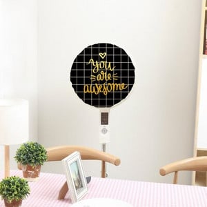 Okrúhly elastický látkový ventilátor Grey Elk, dekoratívny prachotesný kryt, viacfarebný na výber