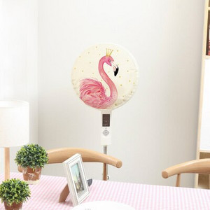 Okrúhly elastický látkový ventilátor Grey Elk, dekoratívny prachotesný kryt, viacfarebný na výber