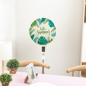 Okrúhly elastický látkový ventilátor Grey Elk, dekoratívny prachotesný kryt, viacfarebný na výber