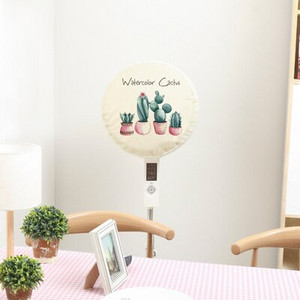 Okrúhly elastický látkový ventilátor Grey Elk, dekoratívny prachotesný kryt, viacfarebný na výber