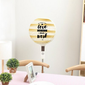 Okrúhly elastický látkový ventilátor Grey Elk, dekoratívny prachotesný kryt, viacfarebný na výber