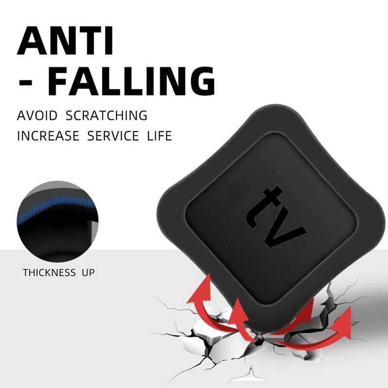2x puzdro na diaľkový ovládač a ochranný kryt pre TV box pre Apple TV 4K 5. generácie / 4. generácie - [protišmykový] silikónový kryt odolný voči nárazom