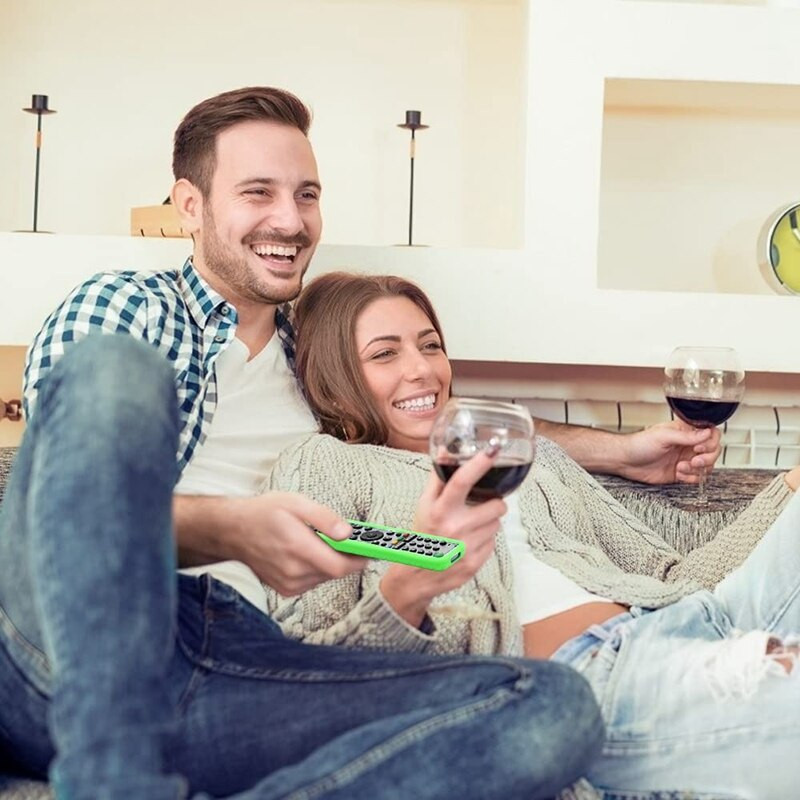 Balenie 2 silikónových puzdier pre diaľkové ovládanie Sony RMF-TX600U RMF-TX500U, protišmykový ochranný kryt (modrá, zelená)