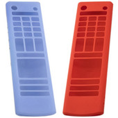 2X silikónové puzdro pre diaľkový ovládač LG Smart TV AKB75095307 AKB74915305 nárazuvzdorný držiak kryt červený a svietiaci modrý