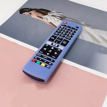 Θήκη 2X σιλικόνης για τηλεχειριστήριο Smart TV LG AKB75095307 AKB74915305 Κάλυμμα θήκης αντικραδασμικό κόκκινο & φωτεινό μπλε