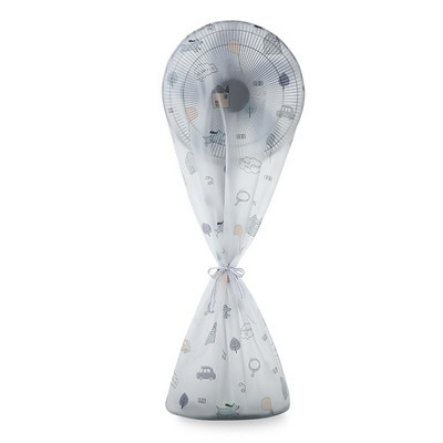 Buitinio stovo ventiliatoriaus dulkėms atsparus dangtelis, vandeniui atsparus elektrinis ventiliatoriaus apsauginis dangtelis su užtrauktuku Patvarūs PEVA ventiliatoriaus dulkių gaubtai 1 vnt.