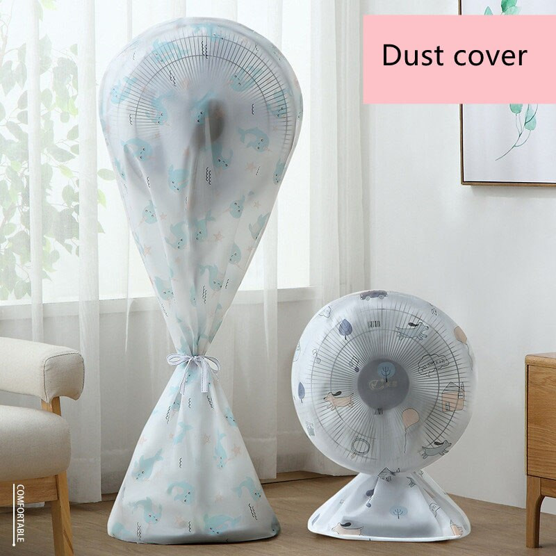 Buitinio stovo ventiliatoriaus dulkėms atsparus dangtelis, vandeniui atsparus elektrinis ventiliatoriaus apsauginis dangtelis su užtrauktuku Patvarūs PEVA ventiliatoriaus dulkių gaubtai 1 vnt.