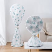 Umývateľný kryt na podlahový ventilátor, kryt na elektrický ventilátor s kreslenou potlačou, prachotesný kryt, ochranný kryt pre domácnosť, dekorácia obývacej izby