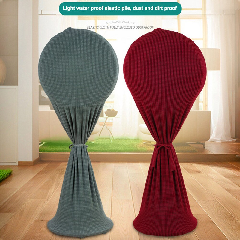 Tip pardoseală fleece, acoperire completă, depozitare în uz casnic, rezistentă la praf, capac universal pentru ventilator electric, cu cureaua, lavabil