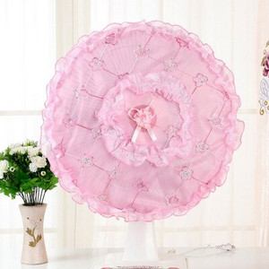 Okrúhly stojan na elektrický ventilátor, prachový kryt, fialový, prachotesný, proti prachu, netkaná textília, detská bezpečnosť, domáci textil