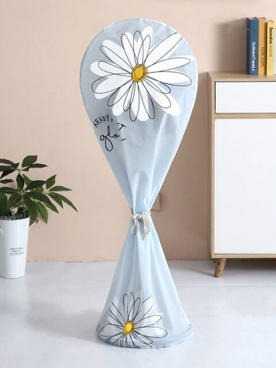 Ventilator electric vertical Husă de protecție rezistentă la praf, model de flori, capac universal pentru ventilator, geantă de depozitare a aparatelor de uz casnic