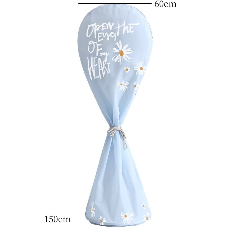 Függőleges elektromos ventilátor porálló védőburkolat vízálló virágmintás univerzális ventilátorfedél háztartási gép tároló táska