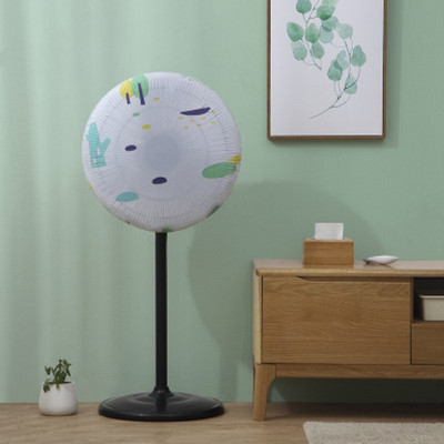 Ochranný kryt okrúhleho ventilátora s geometriou potlače PEVA, bezpečnostná ochrana podlahového ventilátora, vodotesný kryt proti prachu