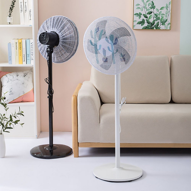 Kreslený elektrický ventilátor, kryt proti prachu, bezpečnostné sieťované siete pre detské prsty, sieťovina, okrúhly podlahový ventilátor, kryt prstov, prachotesný