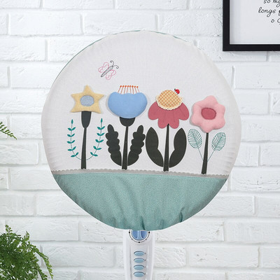 Standing Electric Fan Protective Case Dust Cover No Odor Moisture-proof Cartoon Pattern Less Than 48cm Fan Cover Home Decoration