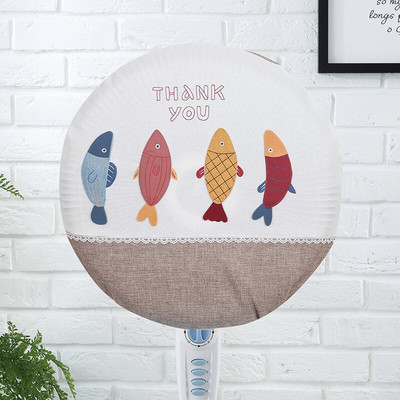 Ochranný kryt na elektrický ventilátor, kryt proti prachu, bez zápachu, odolný voči vlhkosti, kreslený vzor, menej ako 48 cm, kryt ventilátora, bytová dekorácia