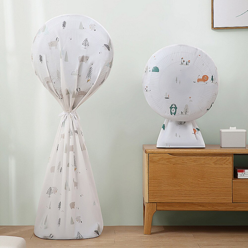 PEVA vodotesný ventilátor s plným pokrytím, kryt proti prachu, úložný vak, kryt ventilátora pre domácnosť, vertikálny ventilátor, bezpečnostný kryt ventilátora, bytová dekorácia